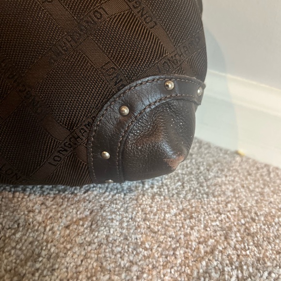 Longchamp Canvas Tote logo Bag - Picture 3 of 7